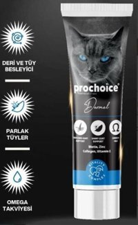 Prochoice Dermal B Vitamini Multivitamini Tüy Dökme Yetişkin Kedi Vitamini Macun 100 ml