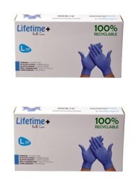 Lifetime Health Care Mavi Large 2 x 100 Adet Bulaşık Eldiveni