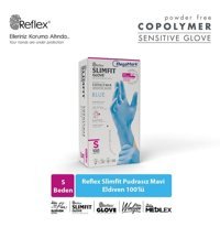 Reflex Slimfit Mavi Small 100 Adet Bulaşık Eldiveni