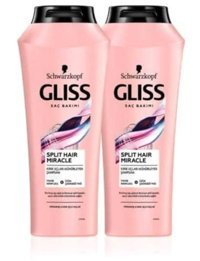 Gliss Split Hair Miracle Güçlendirici Yıpranmış Saçlar İçin Unisex Şampuan 2x500 ml