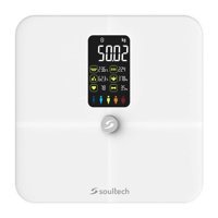 Soultech AT001B Yağ Ölçer Vücut Analizi Yapan Bluetooth Kas Ölçen Şarjlı Cam Dijital Akıllı Tartı