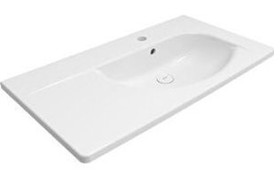 Bocchi 1020-002-0126 Klasik Tekli 86 cm Seramik Lavabo Beyaz