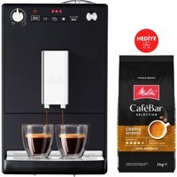 Melitta 1400 W Çelik Kapsülsüz Öğütücülü Manuel Espresso Makinesi Siyah