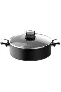 Tefal 6X Unlimited One Cam 2 Parça 28 cm Titanyum Basık Karnıyarık Tenceresi