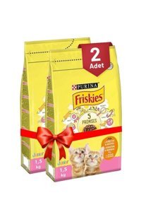 Friskies Tavuk Sebze ve Süt Aromalı Tahıllı Yavru Kedi Maması 1.5 kg