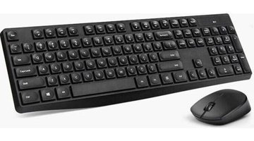 Hp CS10 Sessiz Ergonomik Siyah Kablosuz Klavye Mouse Seti