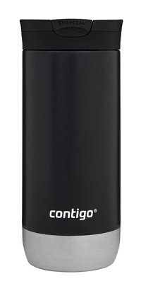 Contigo Huron Pro Snapseal Çelik 470 ml Bardak Termos Siyah