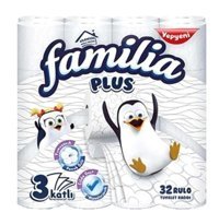 Familia Plus 3 Katlı 6x32'li Rulo Tuvalet Kağıdı