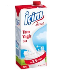 İçim İnek Sütü Laktozlu 1 lt