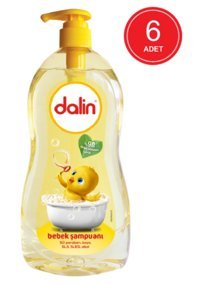 Dalin Göz Yakmayan Hipoalerjenik Tüm Ciltler İçin Bebek Şampuanı 6x900 ml