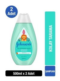 Johnson's Baby Söz Dinleyen Saçlar Göz Yakmayan Hipoalerjenik Hassas Ciltler İçin Argan Yağlı Bebek Şampuanı 2x500 ml