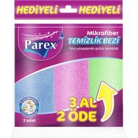 Parex 3'lü Mikrofiber Temizlik Bezi