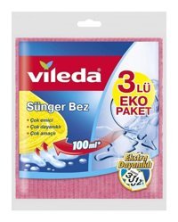 Vileda Sünger 3'lü Temizlik Bezi