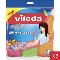 Vileda Style 2x3'lü Mikrofiber Temizlik Bezi