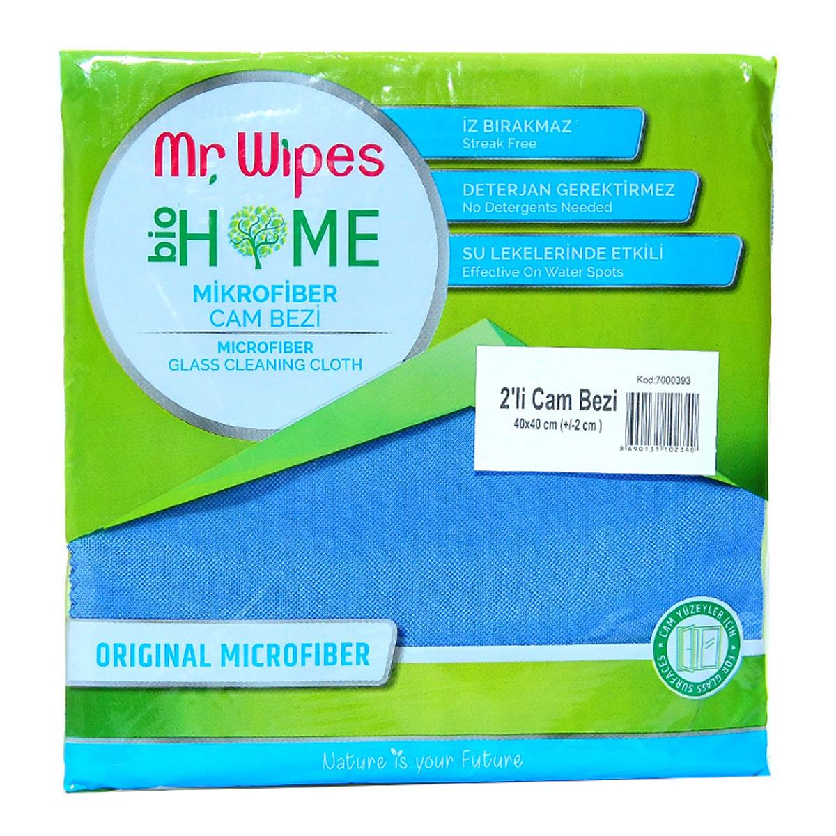 Mr.wipes 2'li Mikrofiber Temizlik Bezi