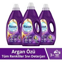 Rinso Argan Özü Tüm Renkler İçin 150 Yıkama Sıvı Deterjan 3x3 lt