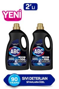 Abc Siyahlar İçin 90 Yıkama Sıvı Deterjan 2x2.7 lt