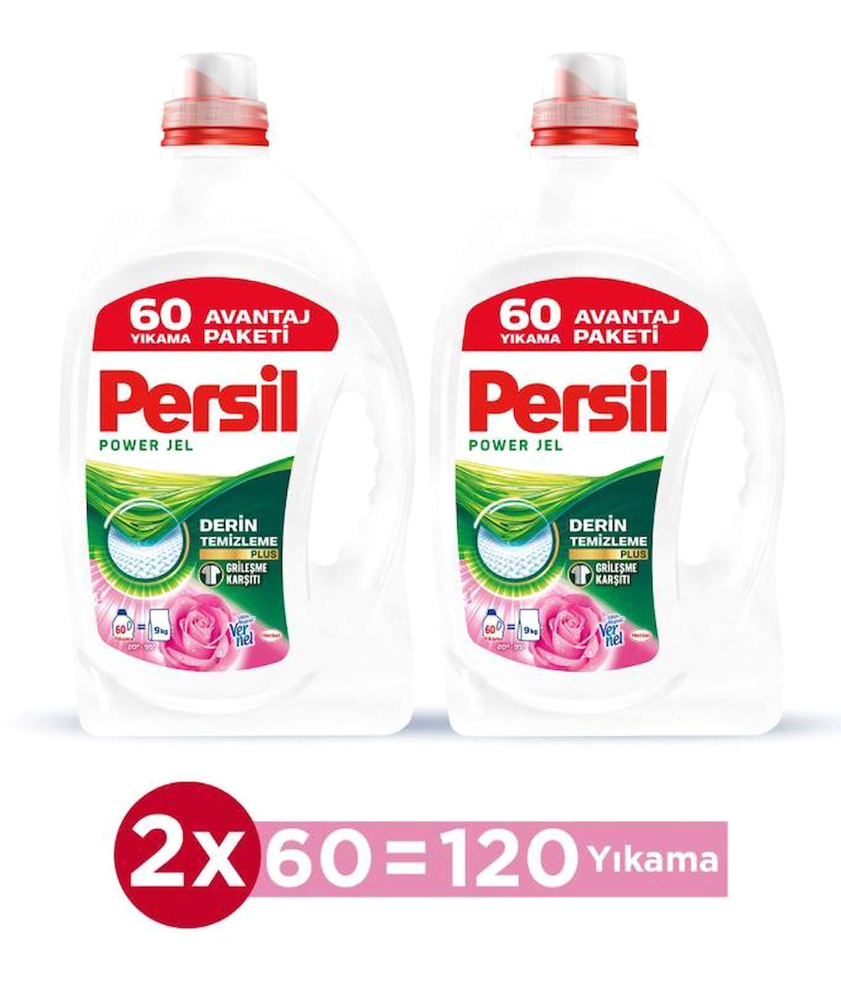 Persil Beyazlar ve Renkliler İçin 120 Yıkama Sıvı Deterjan 2x2.1 lt