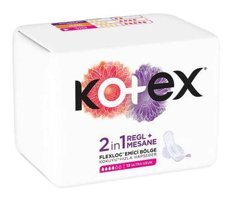 Kotex 2 in 1 Regl İnce 12'li Hijyenik Ped 1 Adet