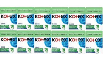 Kotex Natural İnce 14'lü Hijyenik Ped 12 Adet