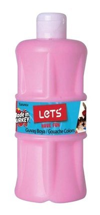 Lets L-5104 Tüp Pembe 500 ml Guaj Boya Seti