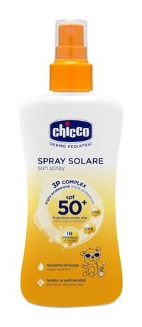 Chicco 50 Faktör Hassas Ciltler İçin Yağsız Suya Dayanıklı Parfümsüz Parabensiz Bebek Vücut Güneş Kremi 150 ml