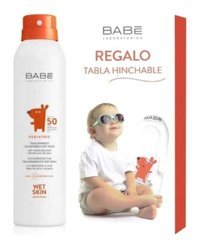 Babe Laboratorios 50 Faktör Hassas Ciltler İçin Suya Dayanıklı Parfümsüz Bebek Yüz ve Vücut Güneş Kremi 200 ml