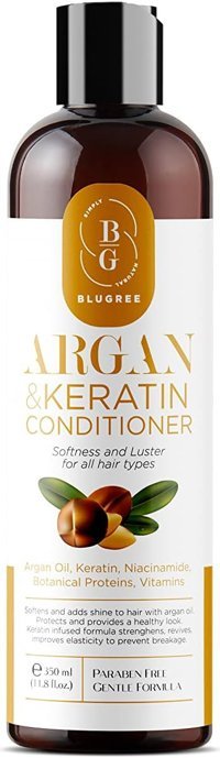 Blugree Canlandırıcı Parlaklık Veren Argan Yağı Keratin Kadın Saç Kremi 350 ml