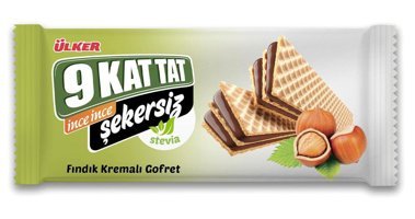 Ülker 9 Kat Tat Şekersiz Fındıklı Gofret 118 gr