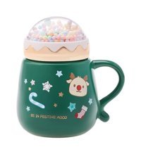 Karaca New Year Yeni Yıl Bubble Yeşil Kupa Mug 430 ml