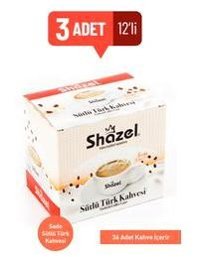 Shazel Sütlü Sade Türk Kahvesi 12x22 gr