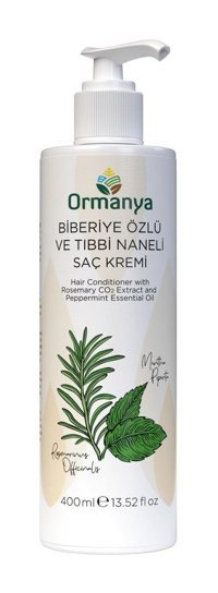 Ormanya Nemlendirici Biberiye Özü Tıbbi Naneli Saç Kremi 400 ml