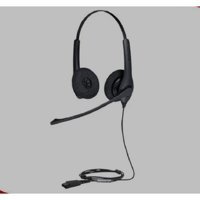 Jabra Bız 1500 Duo Mikrofonlu 3.5 Mm Jak Kablolu Kulaklık Siyah