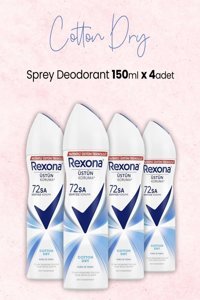 Rexona Cotton Dry Sprey Kadın Deodorant 4×150 ml