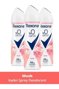 Rexona Musk Sprey Kadın Deodorant 3x150 ml