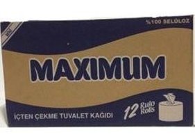 Maxiumum 2 Katlı İçten Çekmeli 12'li Rulo Tuvalet Kağıdı