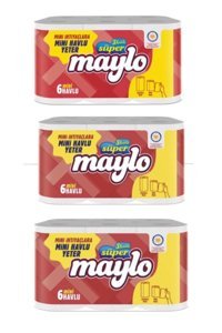 Maylo Mini 3 Katlı 3x6'lı Rulo Kağıt Havlu