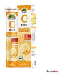 Sunlife Extra Portakal Yetişkin Vitamin 2x20 Adet Efervesan Tablet