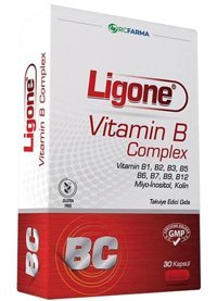 Rcfarma Vitamin B Complex Yetişkin Vitamin 30 Adet Kapsül