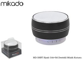 Mikado MD-X8BT Bluetooth Hoparlör Siyah