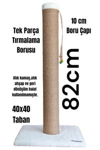 Lena Pet 82 cm Kedi Tırmalama Direği Beyaz