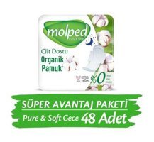 Molped Pure & Soft Organik İnce 48'li Hijyenik Ped 1 Adet