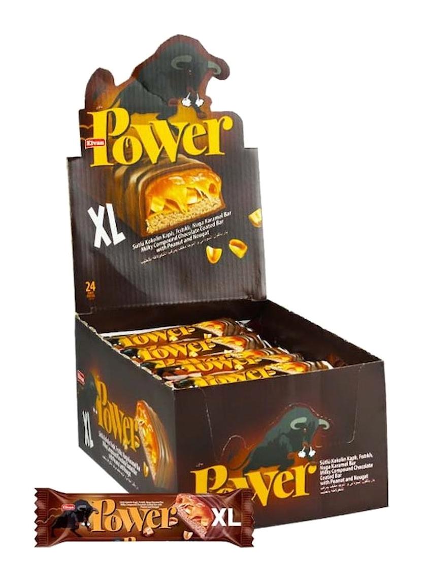 Elvan Power XL Çikolatalı Gofret 24x40 gr