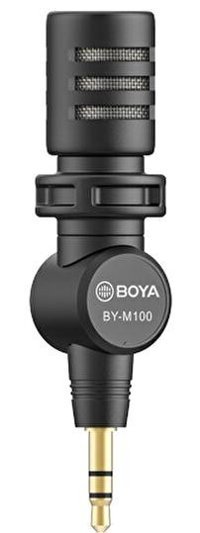 Boya By-M100 Condenser 3.5 mm Kablolu Siyah El Mikrofon