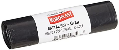 Koroplast Horeca Battal Boy 72x95 cm Çöp Poşeti 20x10 Adet Siyah