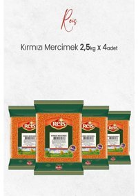 Reis Kırmızı Mercimek 4x2.5 kg