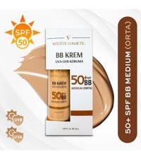 Vestiti Cosmetic Tüm Cilt Tipleri İçin Suya Dayanıklı BB Krem Orta Ton