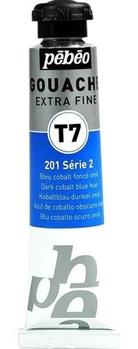 Pebeo T7 Extra-Fine N:201 Tüp Mavi 20 ml Guaj Boya