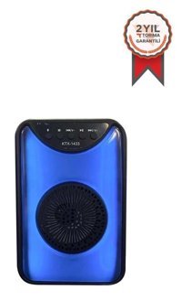 Torima KTX-1433 Radyolu Işıklı Mavi - Siyah Bluetooth Hoparlör