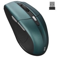 Everest SM-861 Sessiz Yatay Makrolu Kablosuz Yeşil Optik Mouse